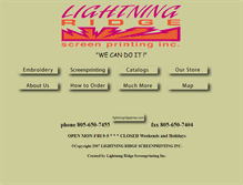 Tablet Screenshot of lightningventures.com